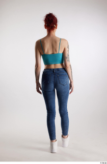 Rada  1 back view blue crop top blue jeans…